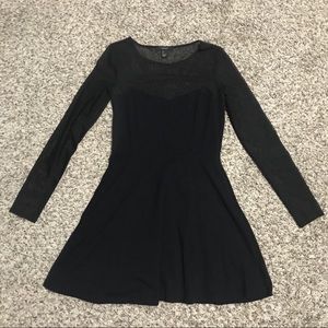Sold! Forever 21 Long Sleeve Mesh A Line Dress